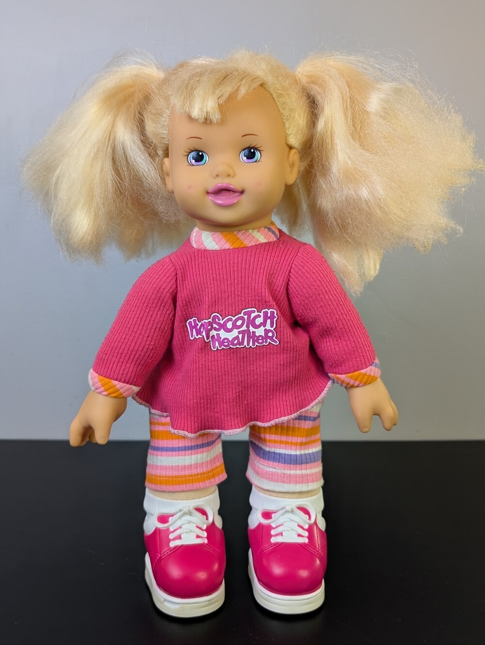 Hop Skotch Heather, Vintage 1999 MGA Talking, Counting & Singing Doll 16"